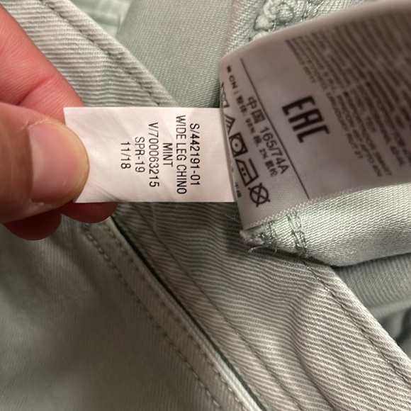 Gap wide Leg crop Girl Friend chino size 8 - Picture 8 of 17